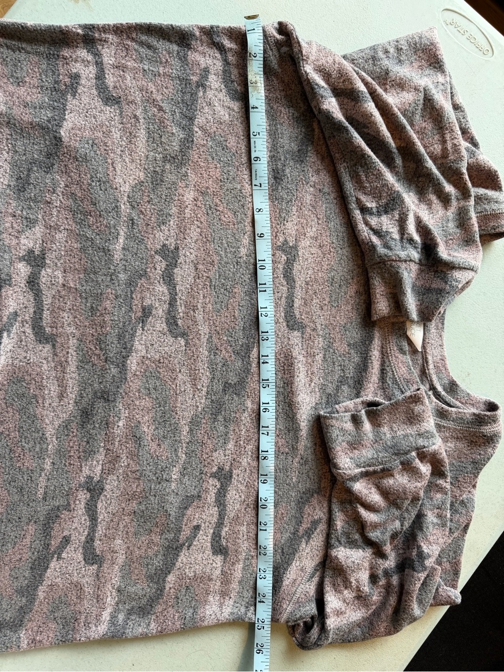Market & Spruce Heathered Pink and Gray Knit Top - Picture 9 of 11